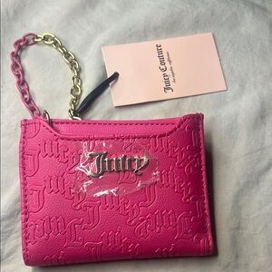 Juicy Couture Pink wallet W/ chain NWT